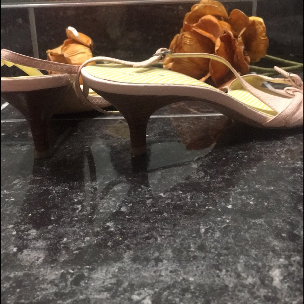 🛍👠Tommy Hilfiger Pink Side Sling Heels - Picture 2 of 2